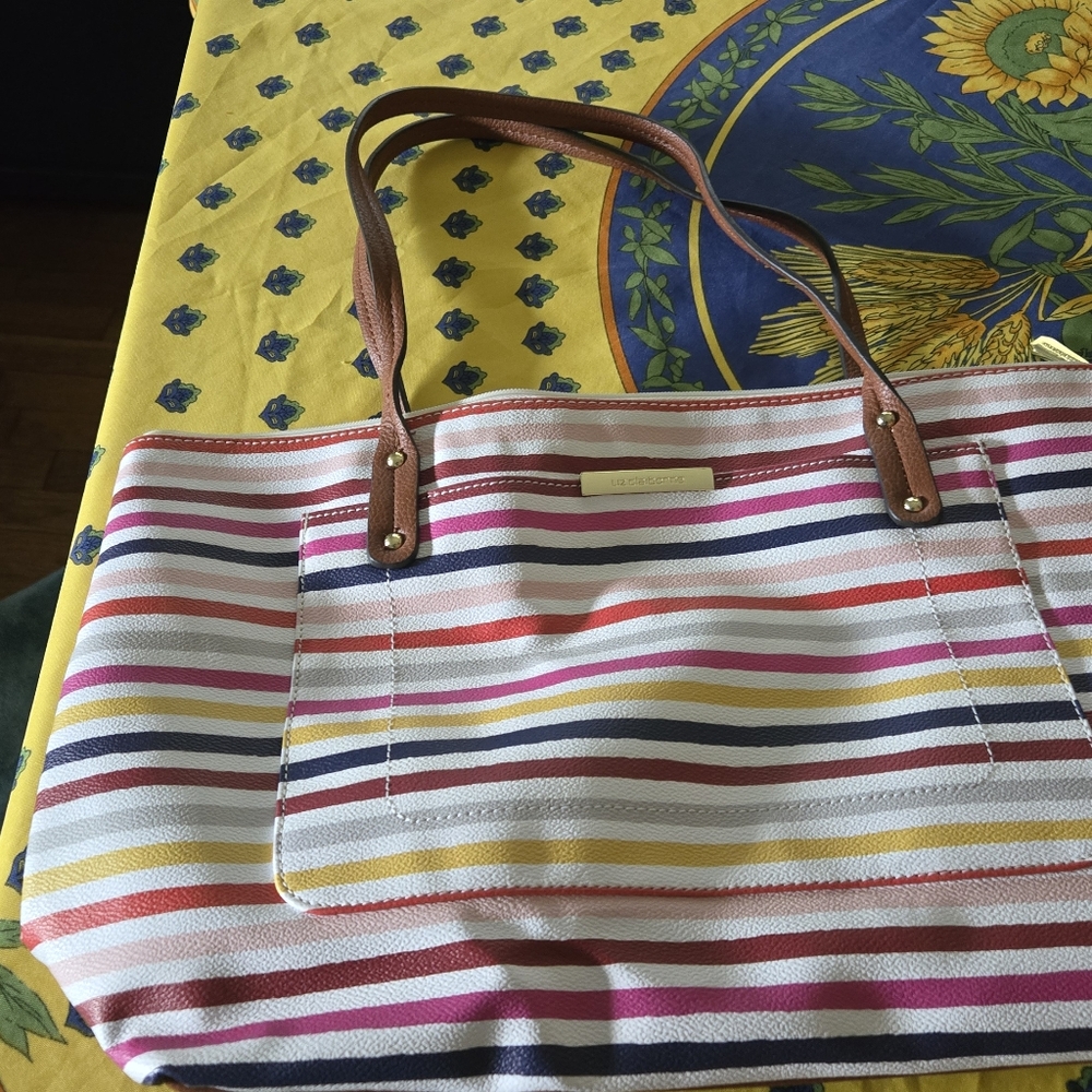Striped Multicolor Tote Bag